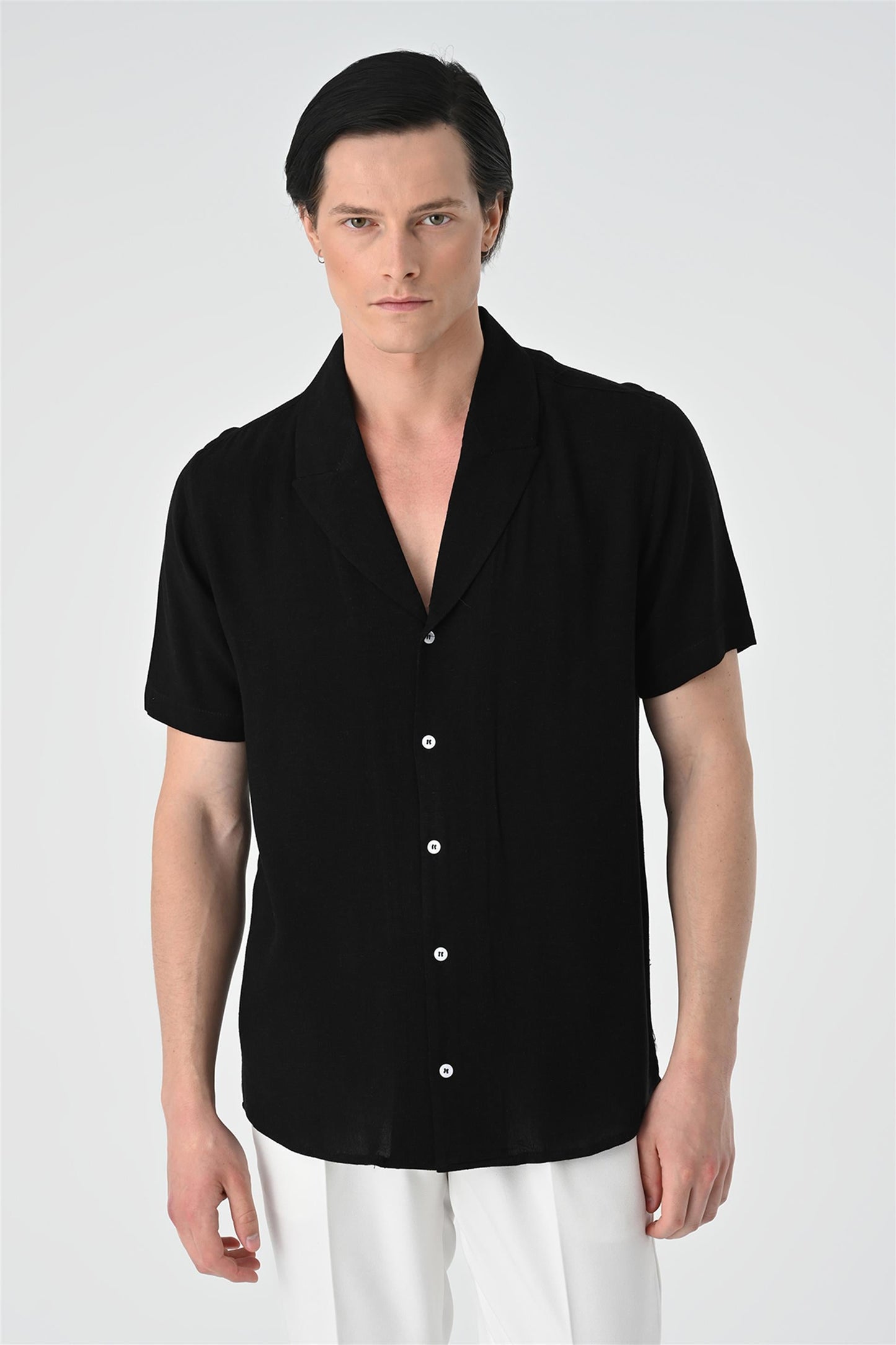 Jacket Collar Men Shirt
