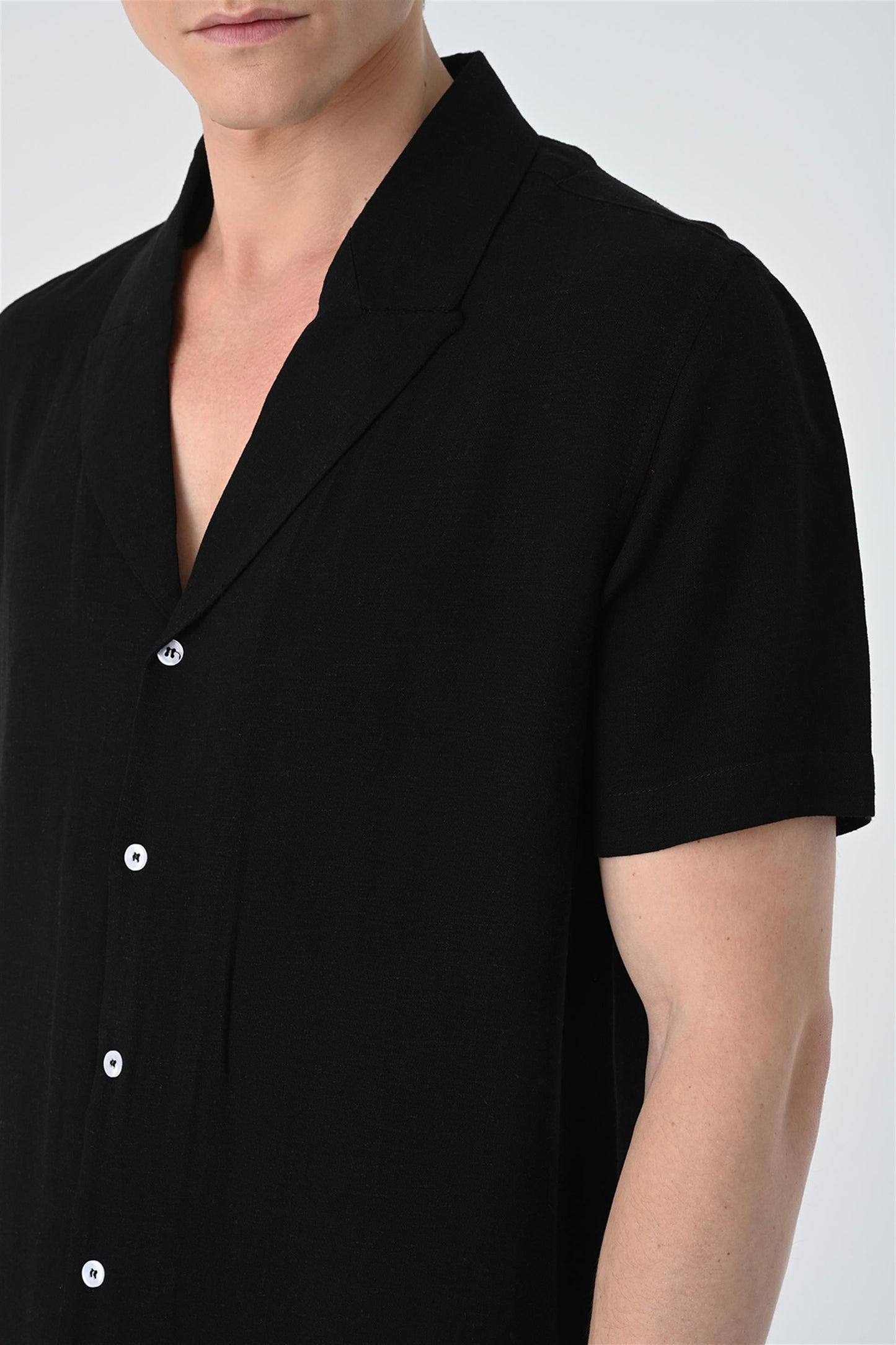 Jacket Collar Men Shirt