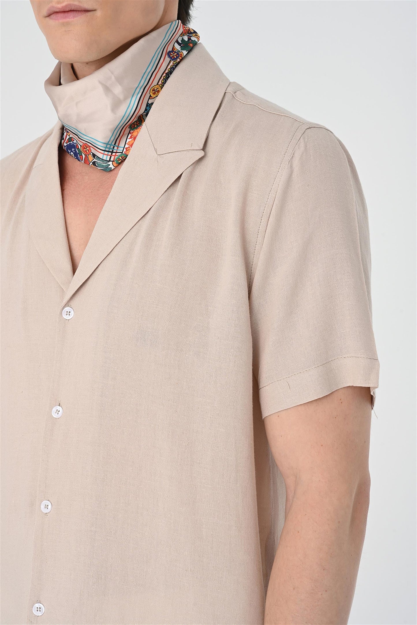 Jacket Collar Men Shirt