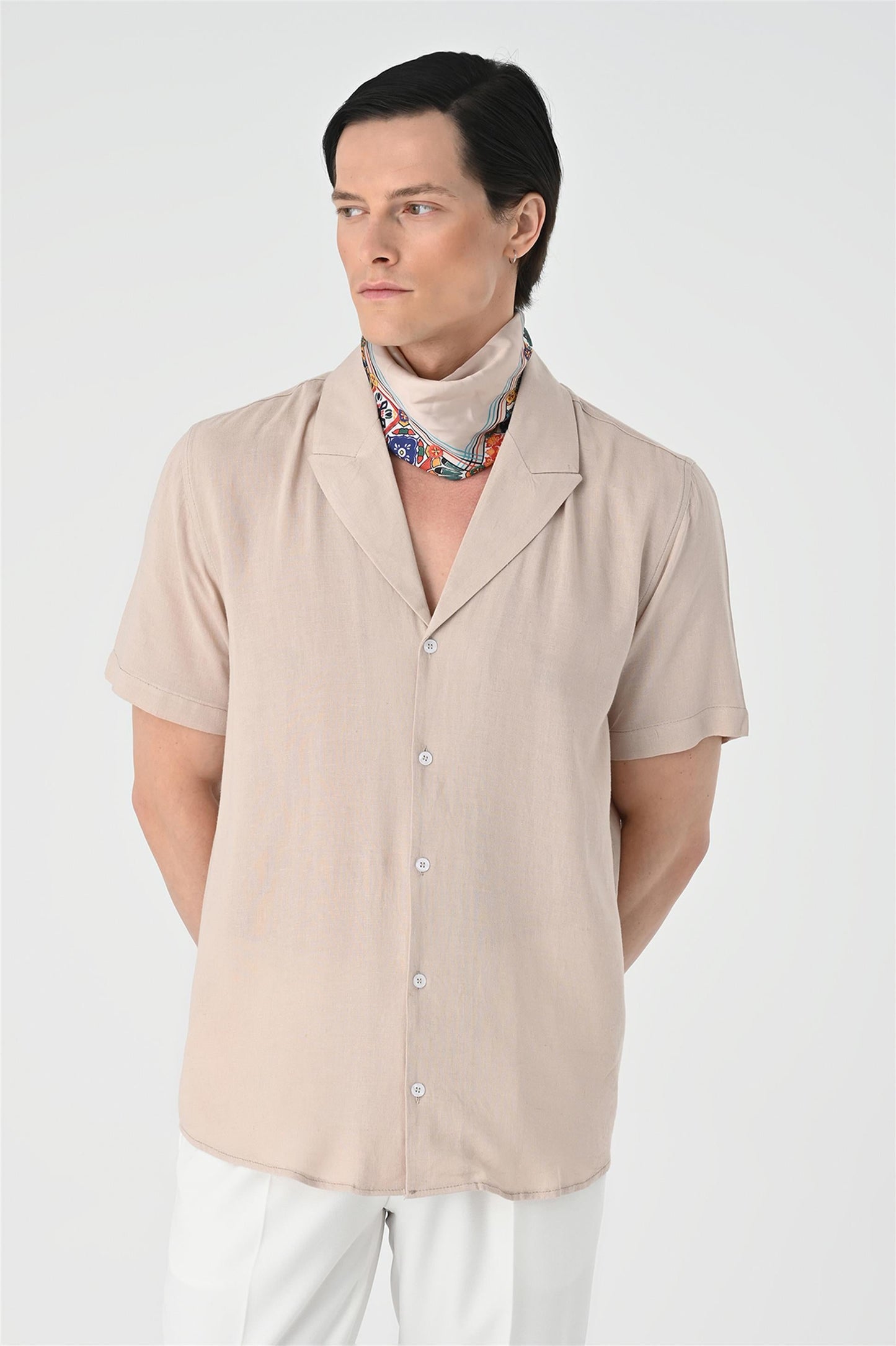 Jacket Collar Men Shirt