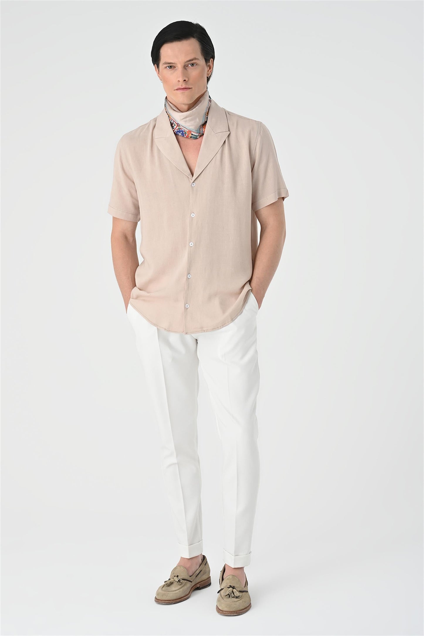 Jacket Collar Men Shirt