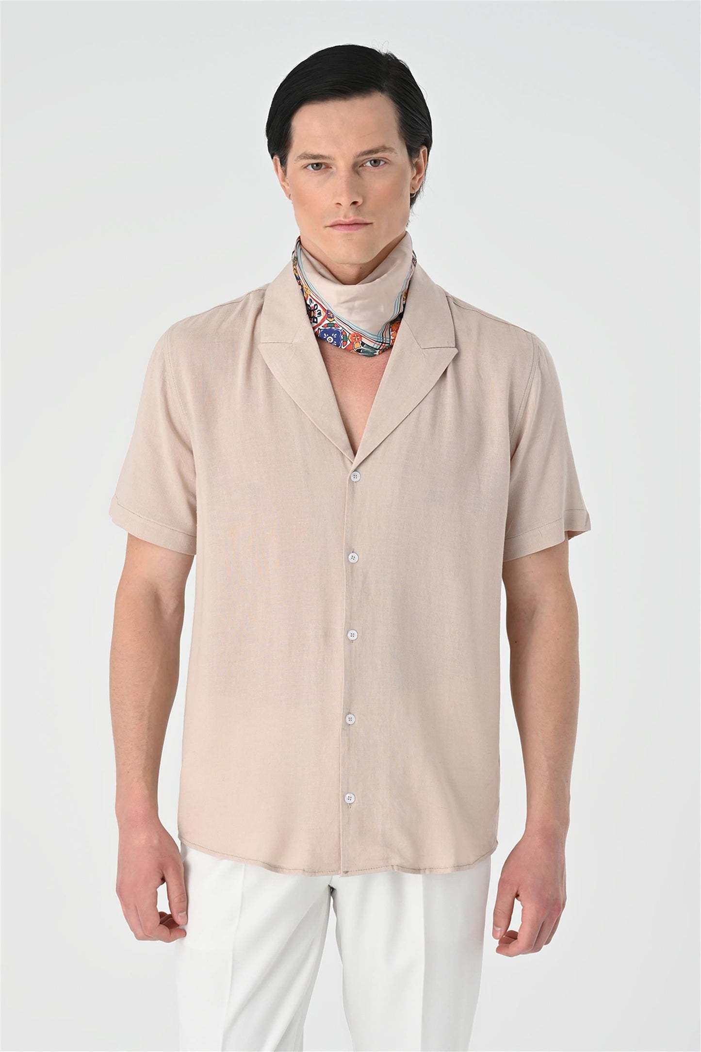 Jacket Collar Men Shirt