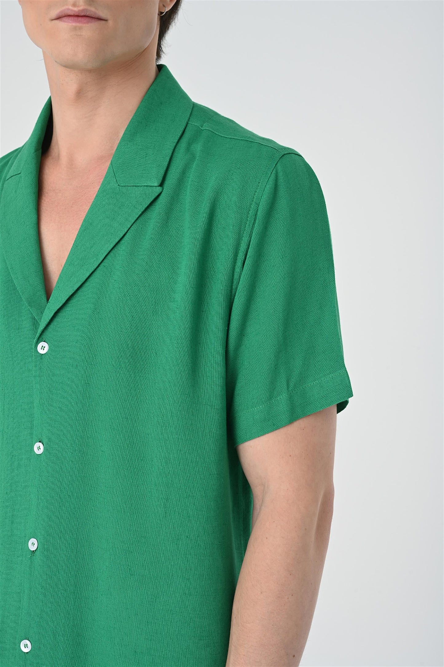 Jacket Collar Men Shirt