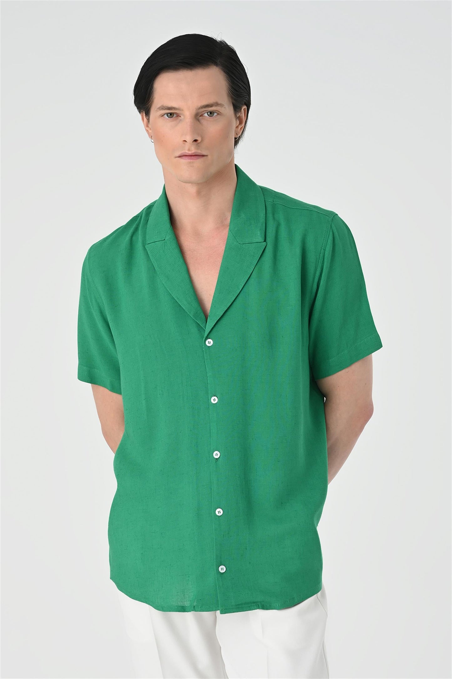 Jacket Collar Men Shirt