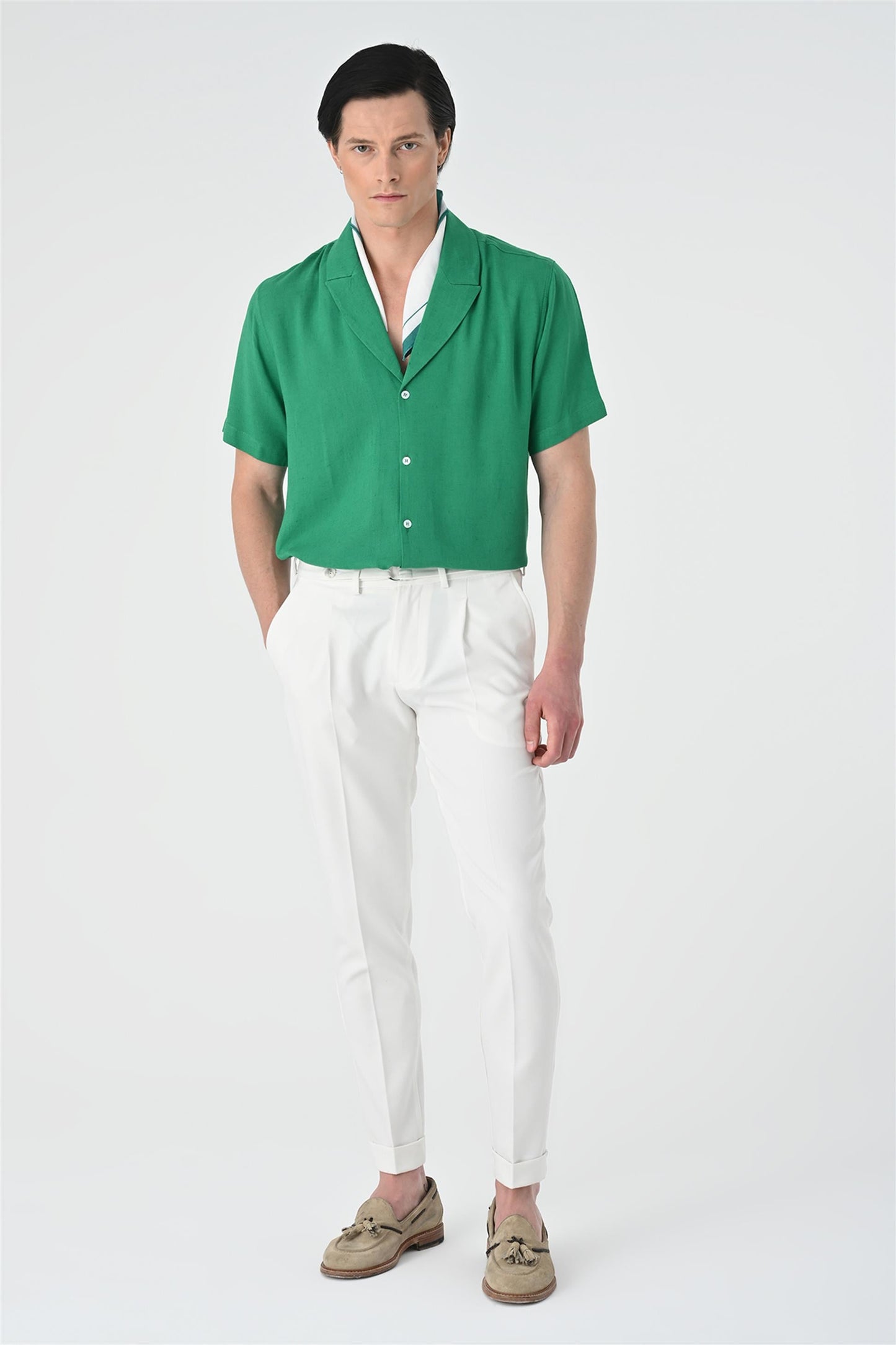 Jacket Collar Men Shirt