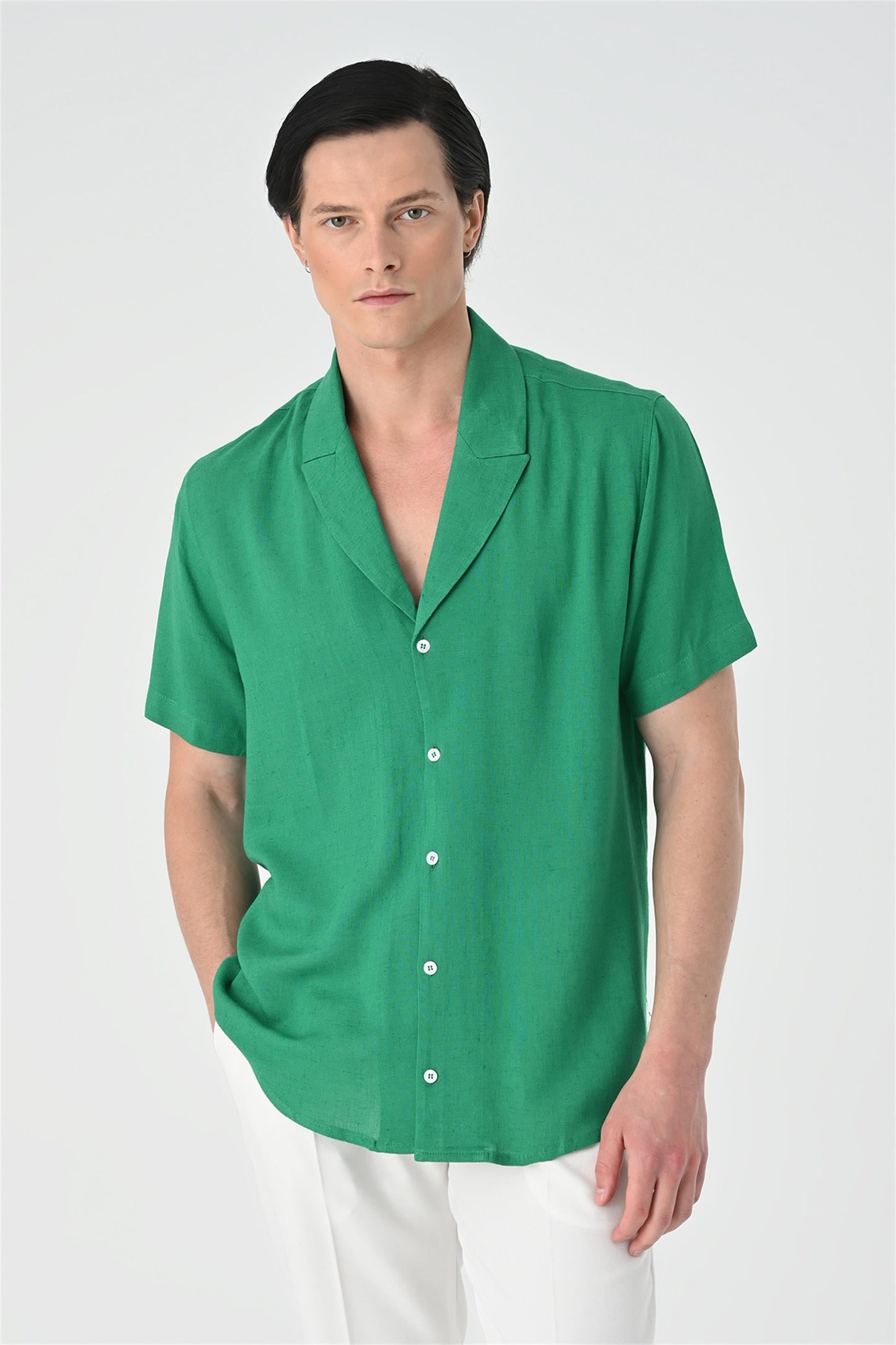 Jacket Collar Men Shirt