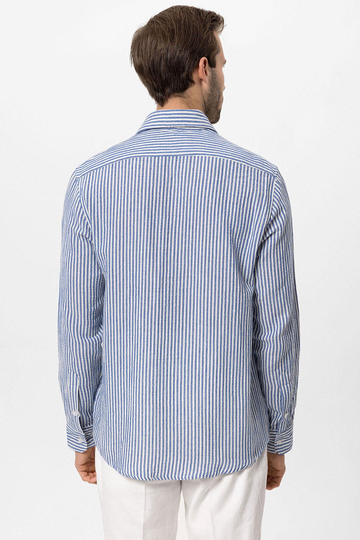 KOALA SYDNEY Men's Sax Striped Shirt