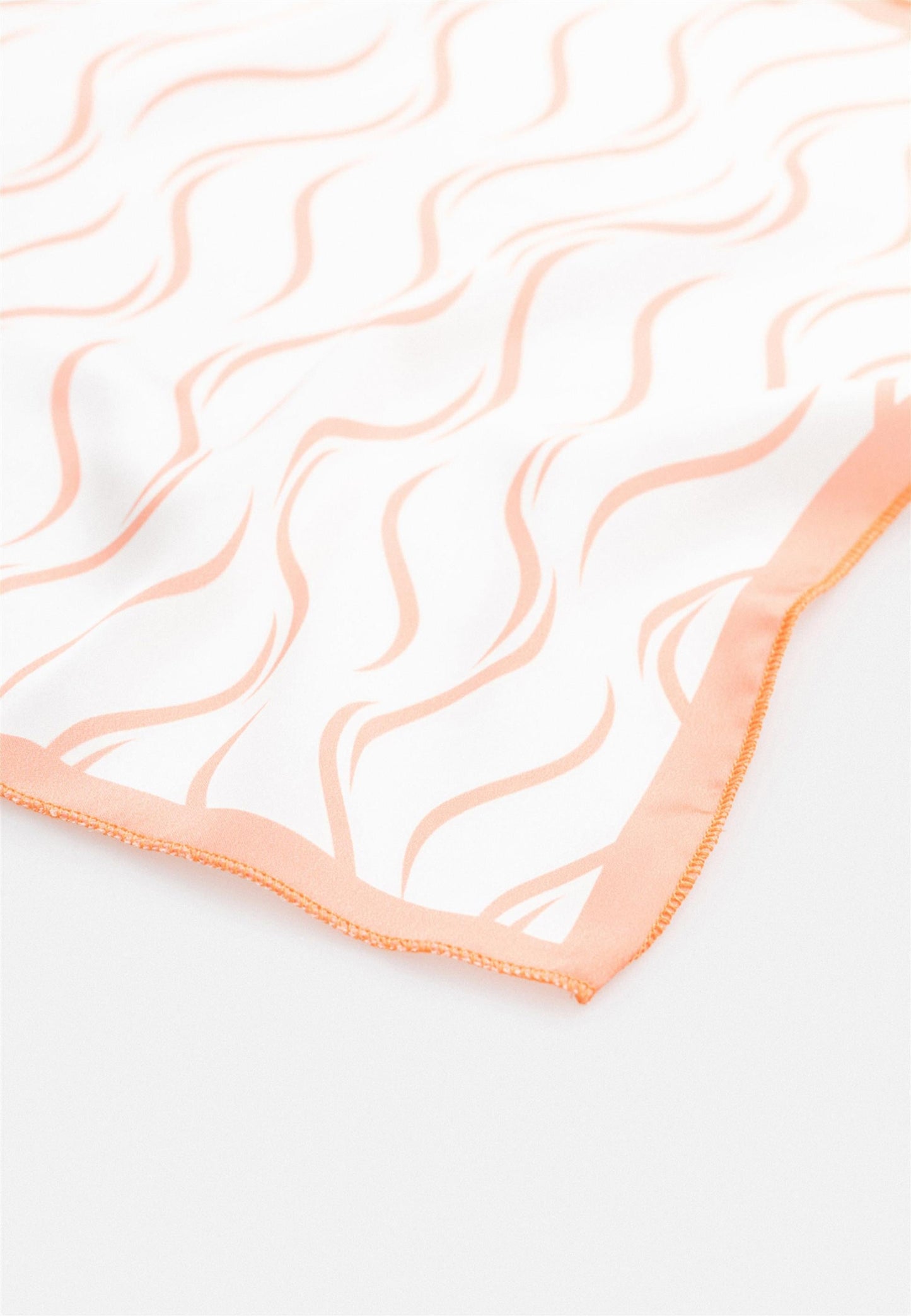 KOALA SYDNEY Men's Striped Handkerchief Salmon