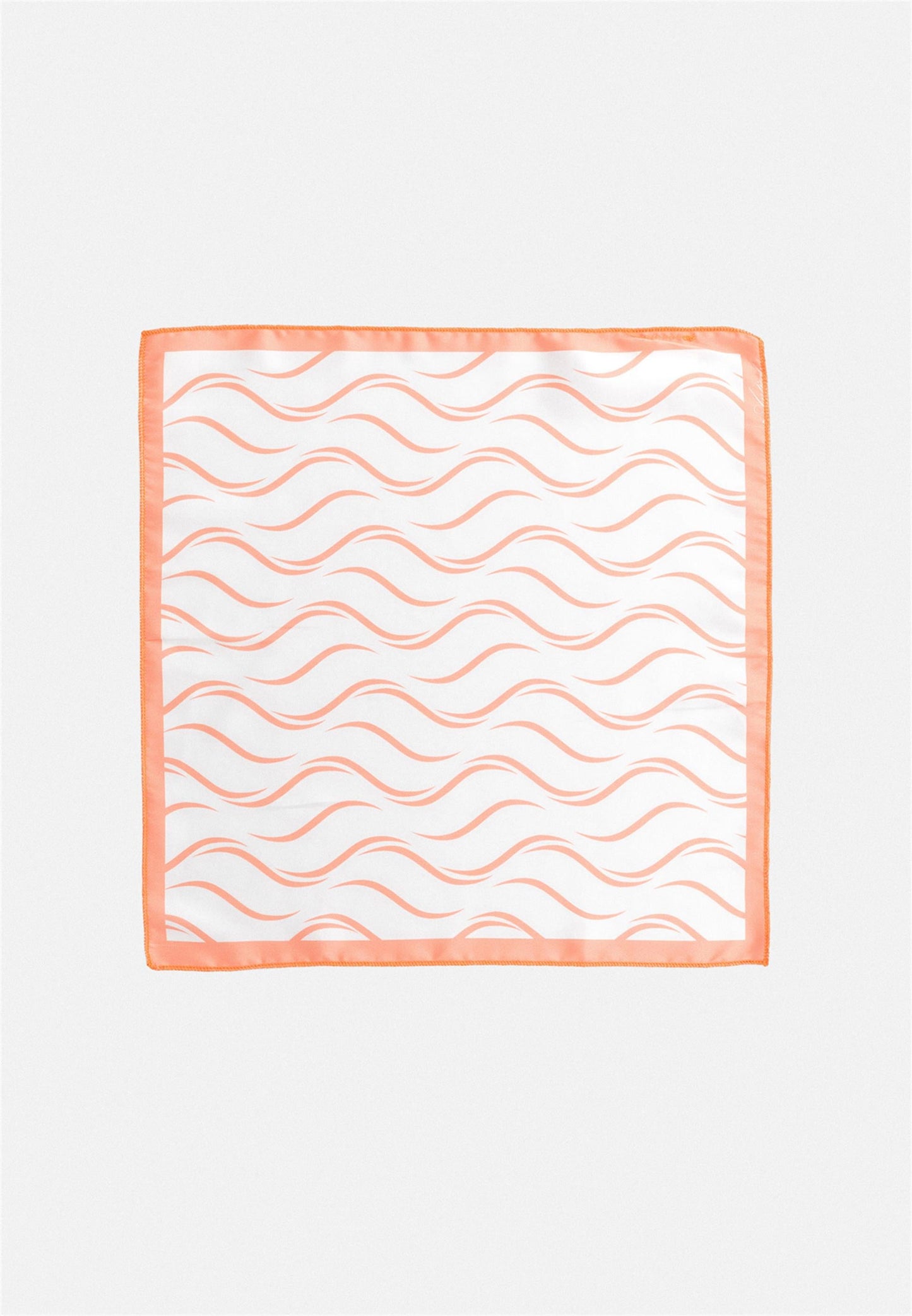 KOALA SYDNEY Men's Striped Handkerchief Salmon