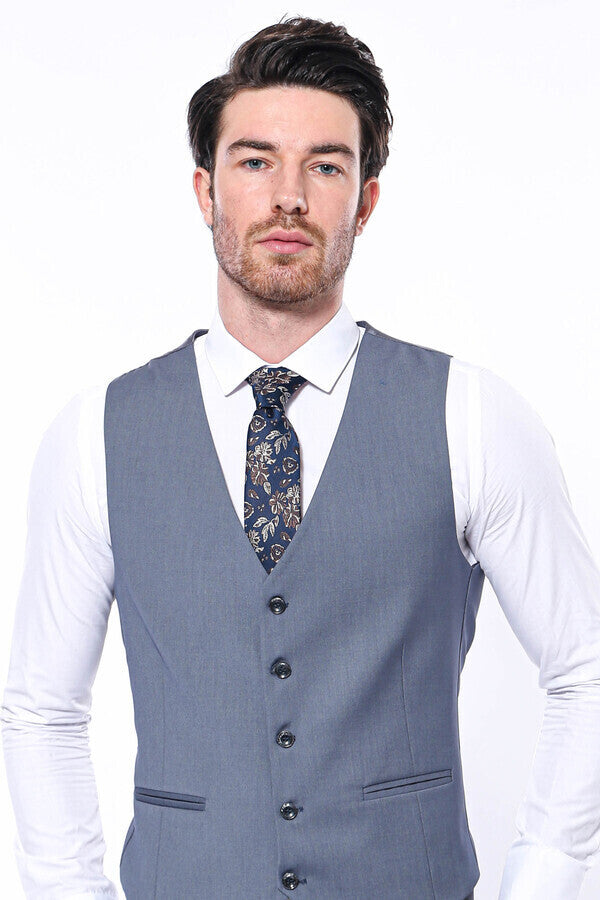 Plain Grey Vest