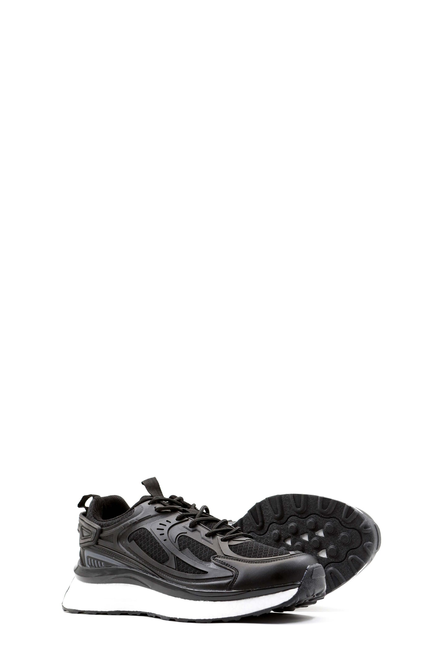 KOALA SYDNEY Men's Black Performance Sneakers with Cushioned Sole