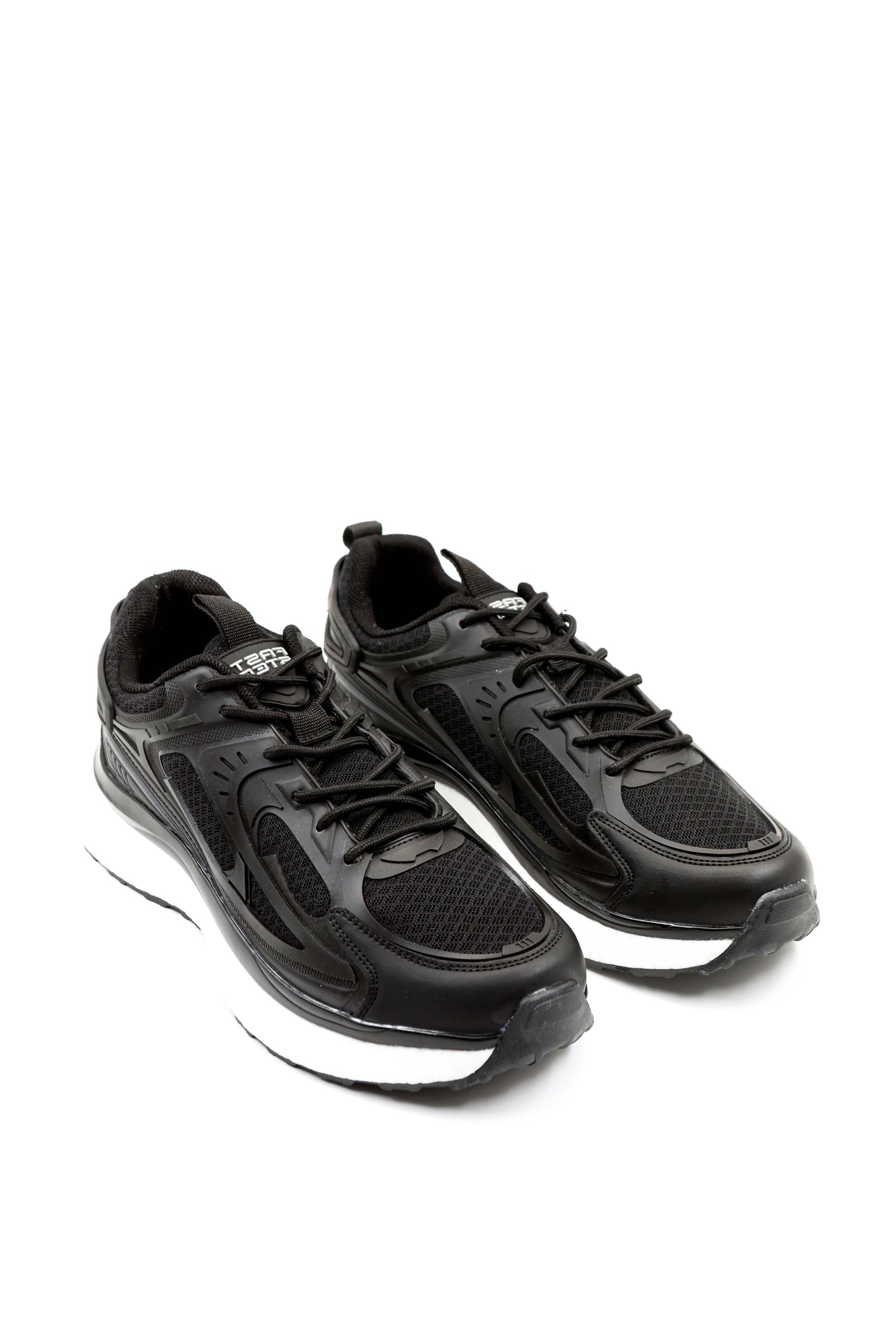 KOALA SYDNEY Men's Black Performance Sneakers with Cushioned Sole