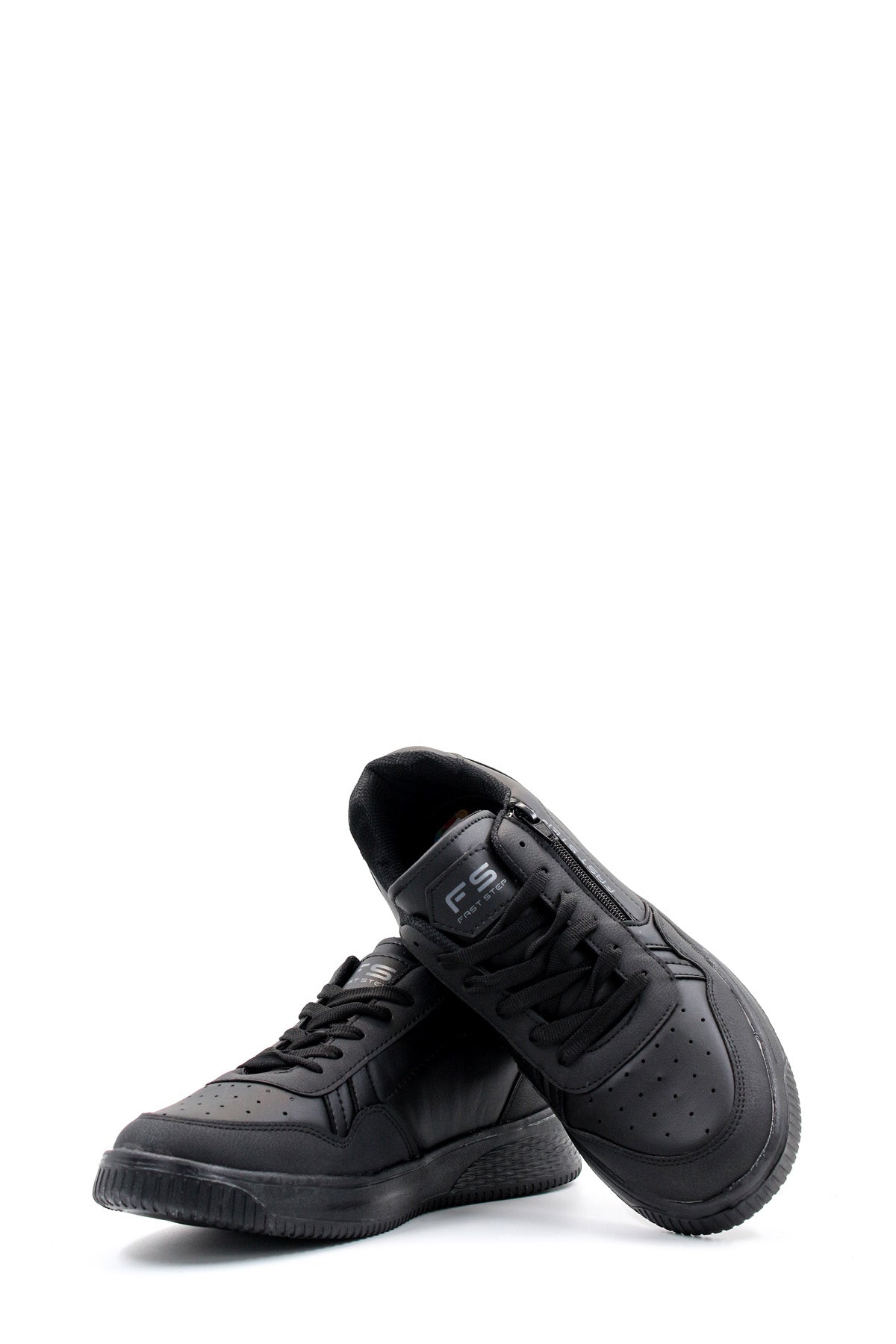 KOALA SYDNEY Men's Black Sporty Zip Sneakers