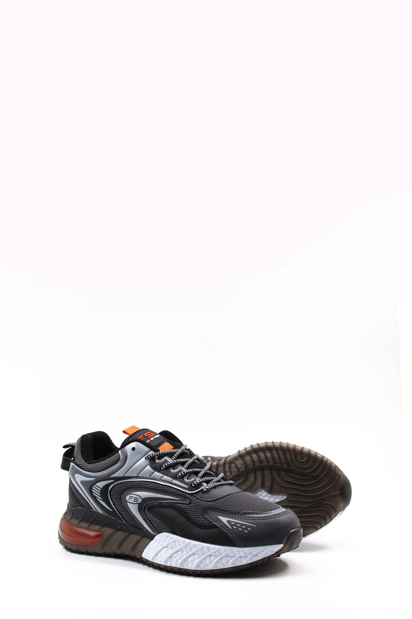 KOALA SYDNEY Men's Anthracite and Orange Athletic Running Shoes