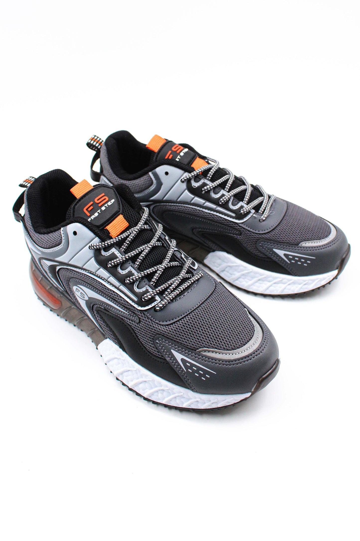 KOALA SYDNEY Men's Anthracite and Orange Athletic Running Shoes