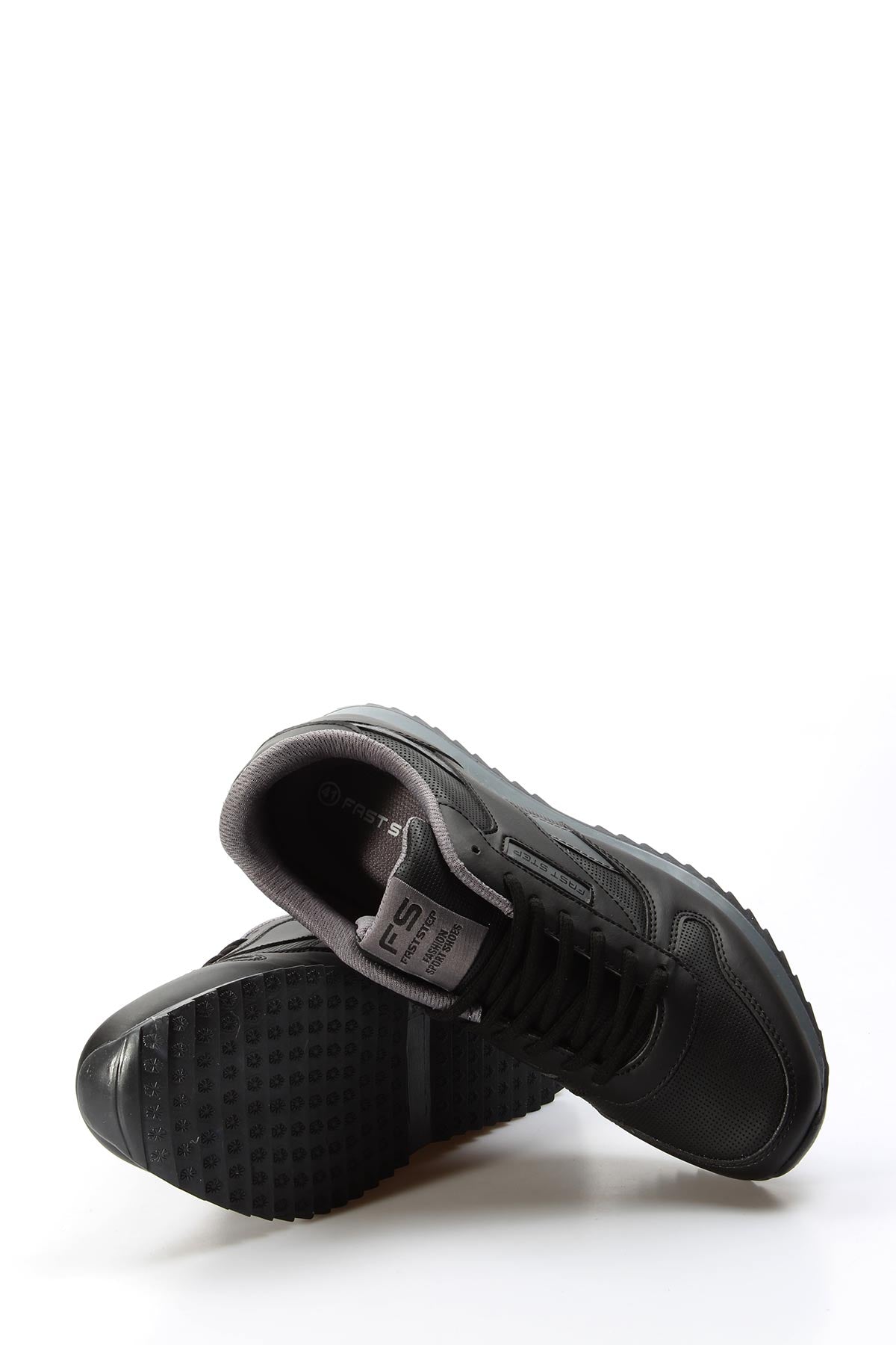 KOALA SYDNEY Men's Black Synthetic Lace-Up Athletic Sneakers