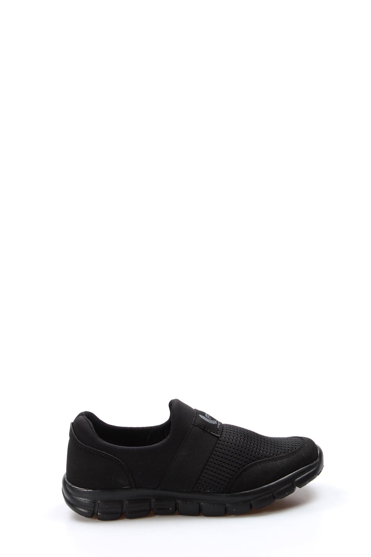 Men's Black Slip-On Sneakers with Mesh Upper