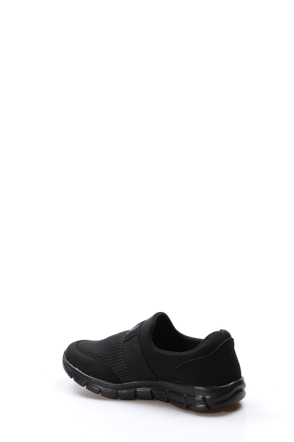 Men's Black Slip-On Sneakers with Mesh Upper