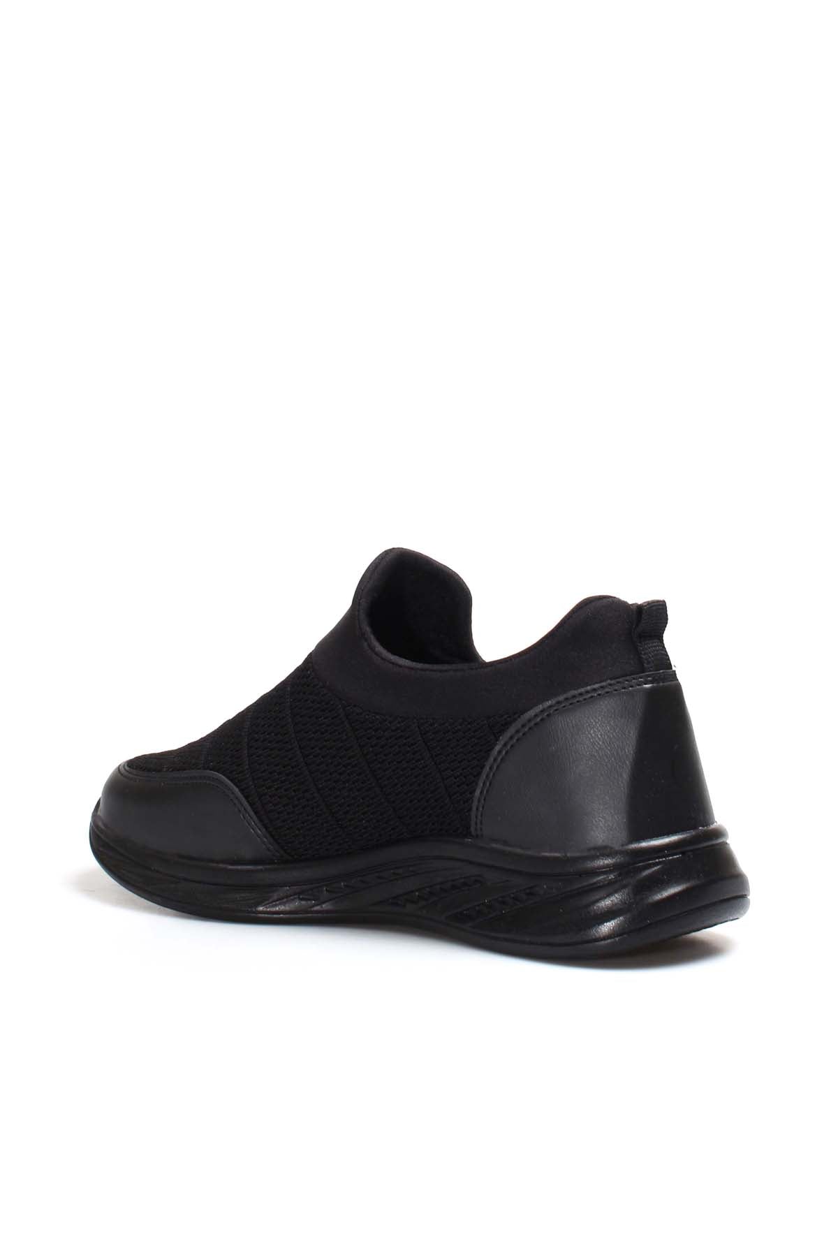 KOALA SYDNEY Men's Black Mesh Slip-On Sneakers with Cushioned Sole