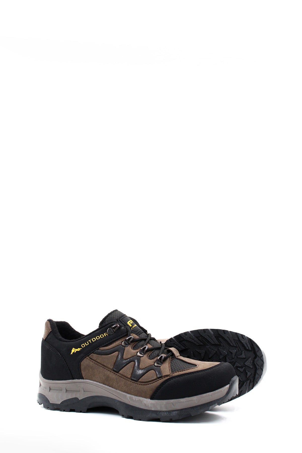 KOALA SYDNEY Men's Black and Brown Outdoor Hiking Shoes