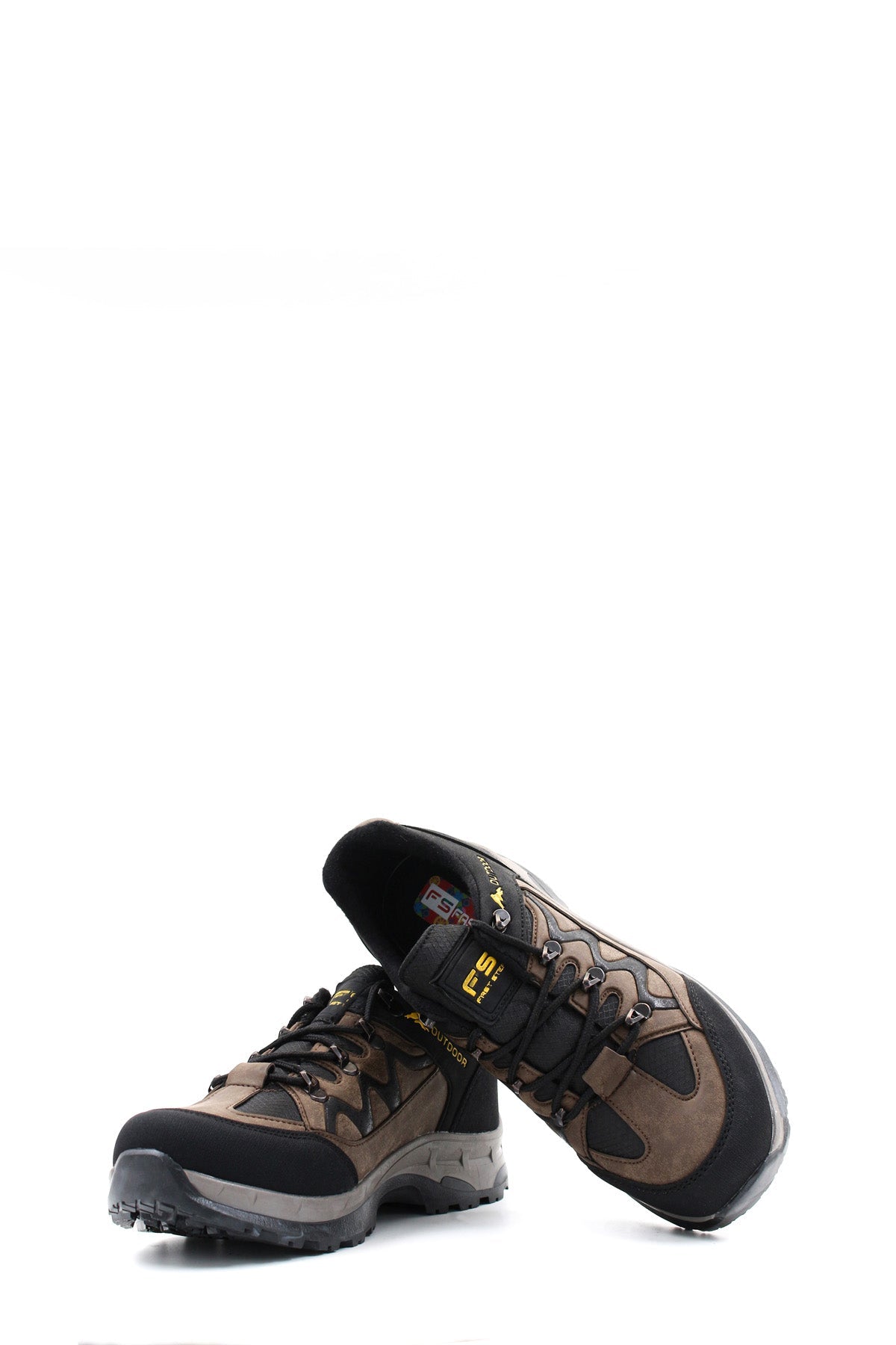 KOALA SYDNEY Men's Black and Brown Outdoor Hiking Shoes