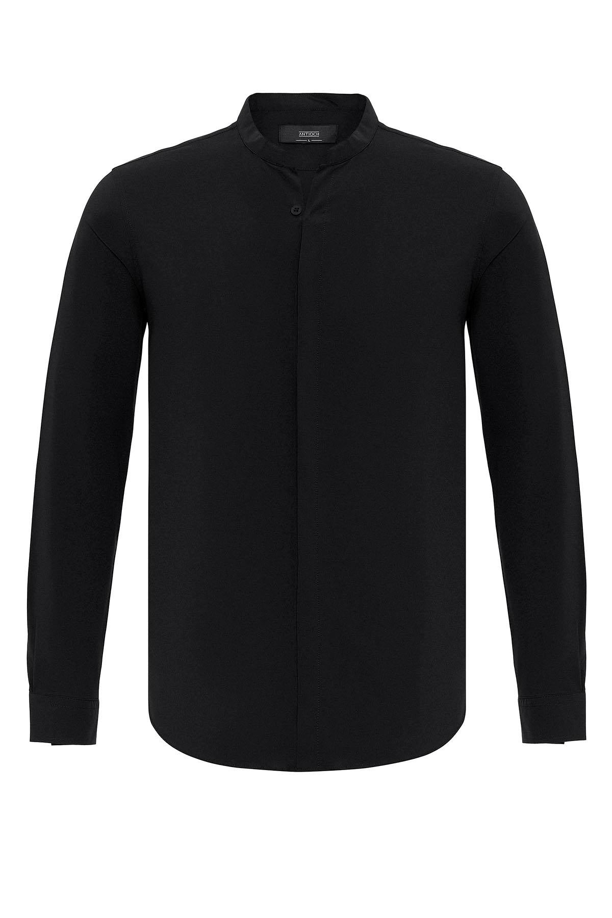 Men's Black Long Sleeve Shirt