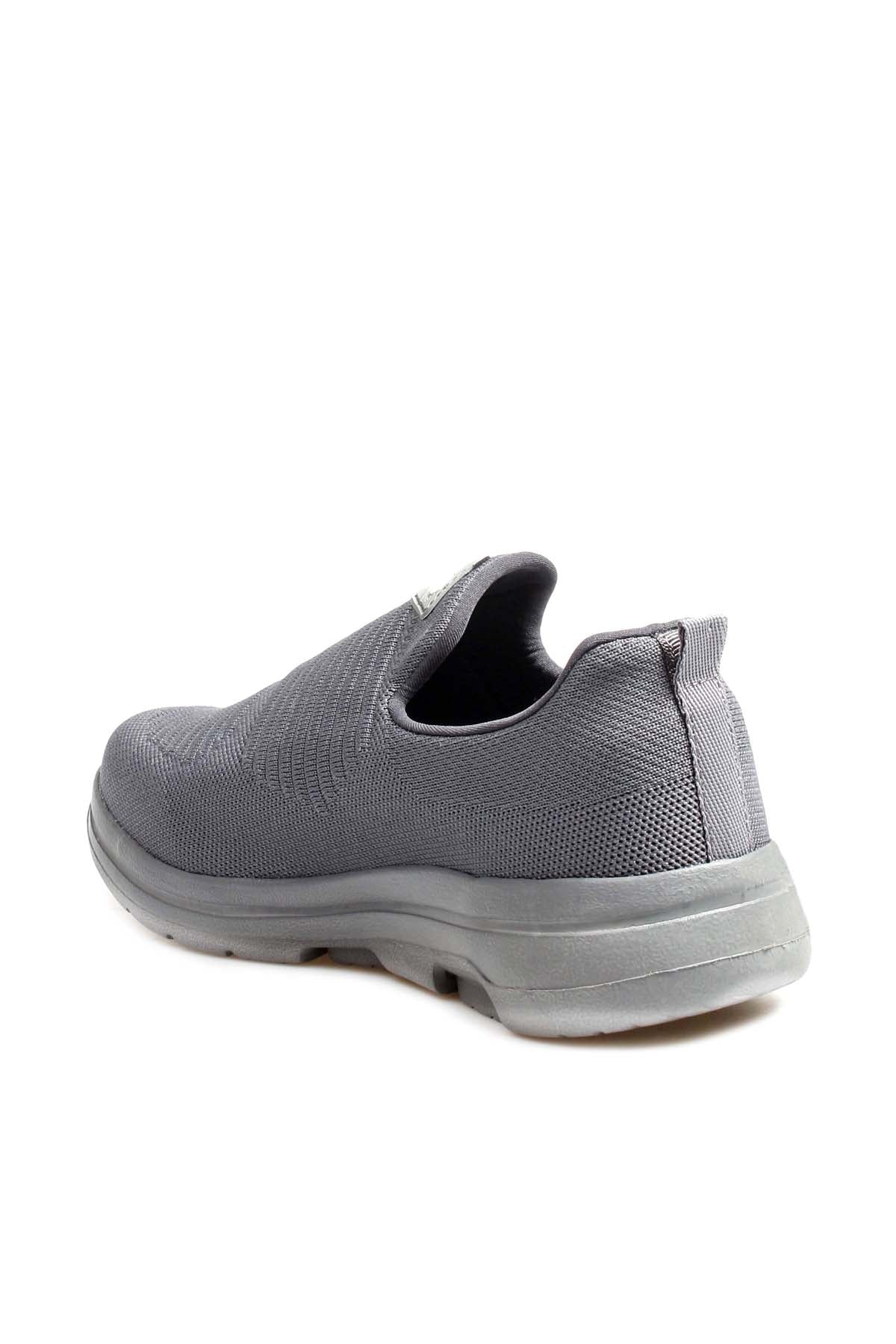Men's Gray Knit Slip-On Sneakers-Wessi