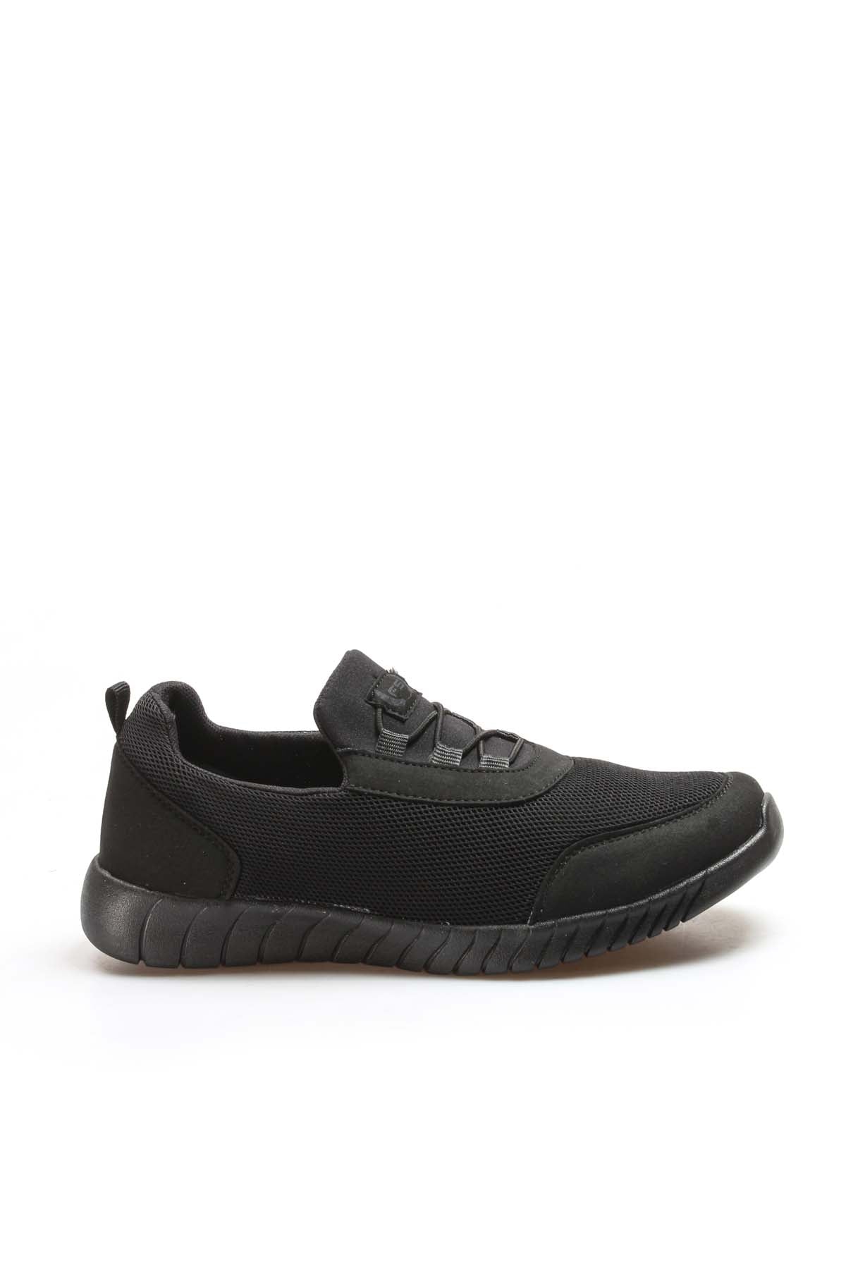 KOALA SYDNEY Men's Black Lace-Up Athletic Mesh Sneakers