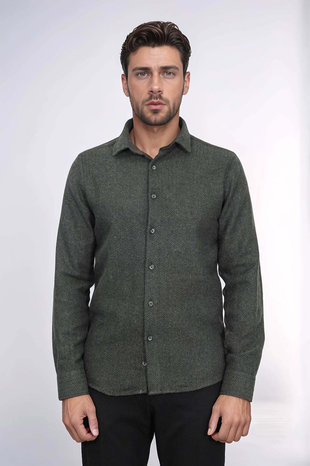 Plaid Green Men Lumberjack Shirt