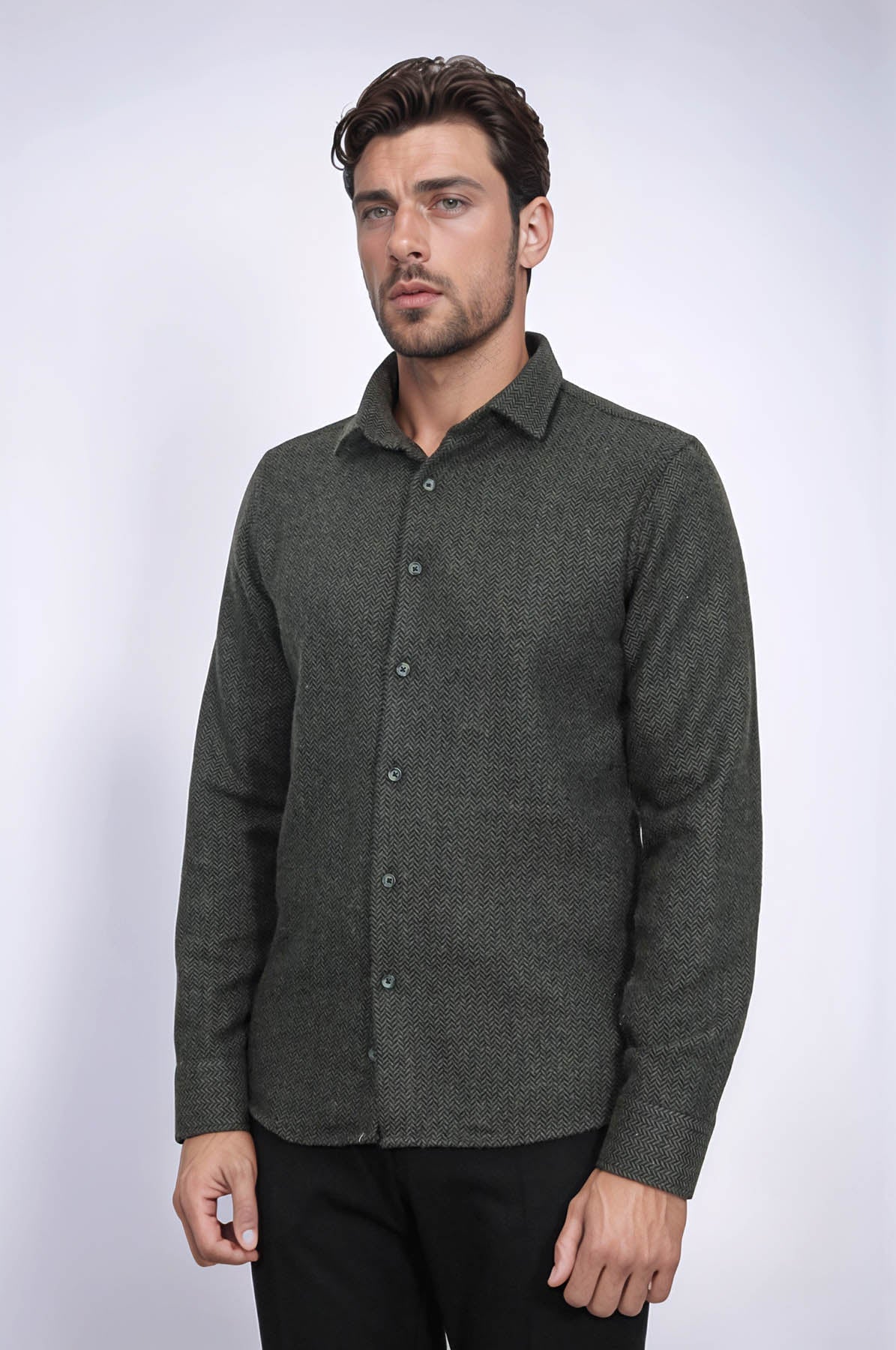 Plaid Green Men Lumberjack Shirt