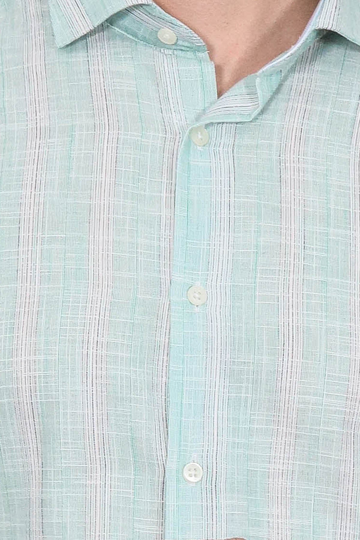 Light Green Plaid Shirt - Wessi