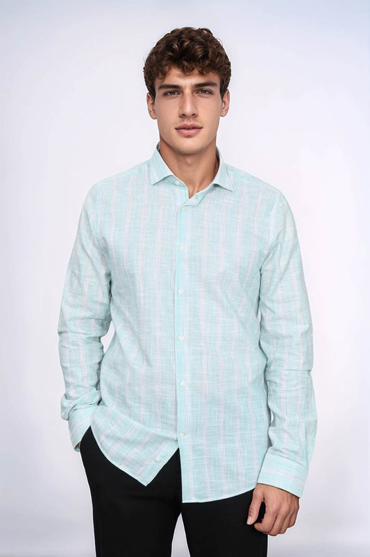 Light Green Plaid Shirt