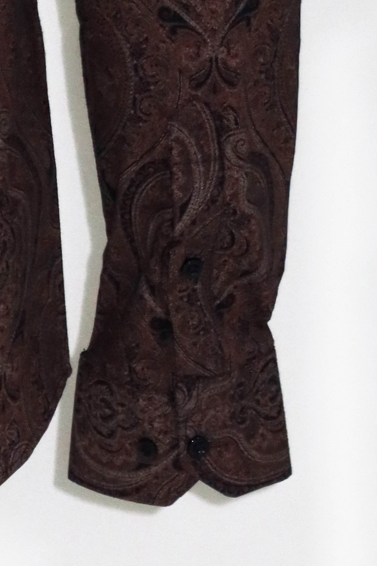 KOALA SYDNEY Brown Patterned Slim Fit Men's Shirt -