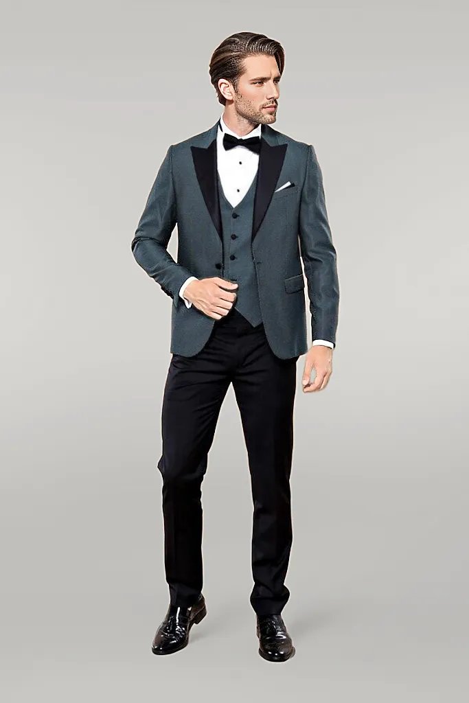 Green Removable Lapel Tuxedo