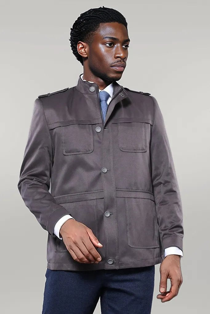 Grey Men's Coat Jacket
