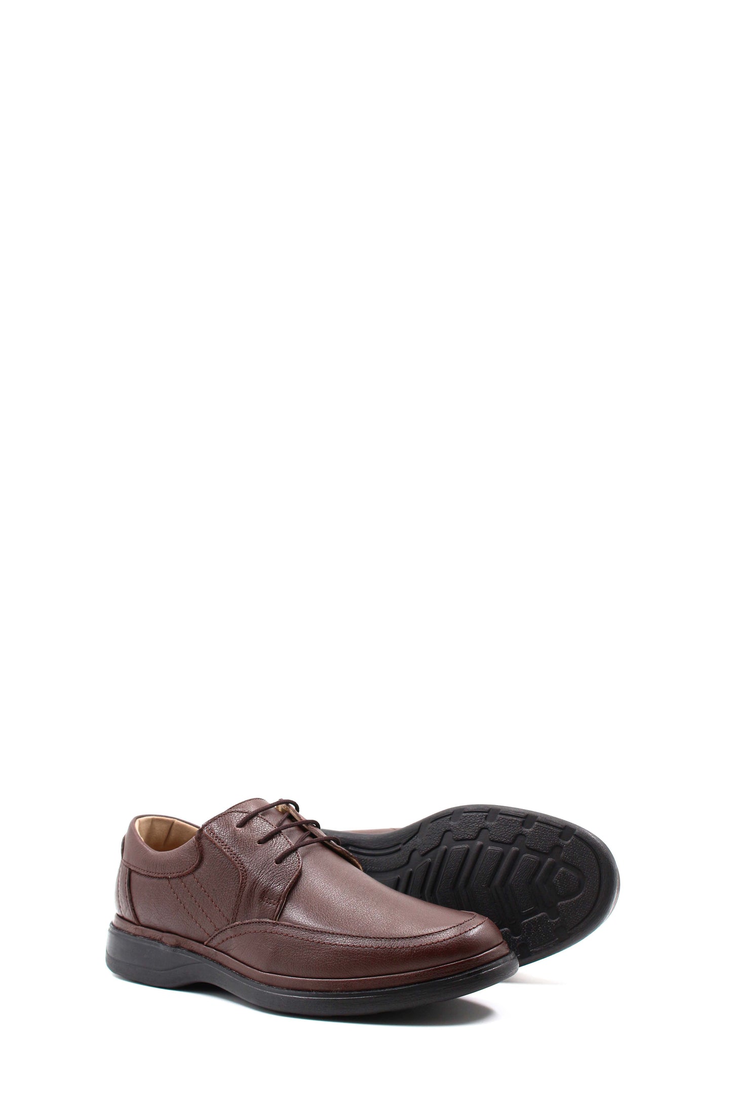 KOALA SYDNEY Men's Brown Leather Derby Shoes with Cushioned Sole