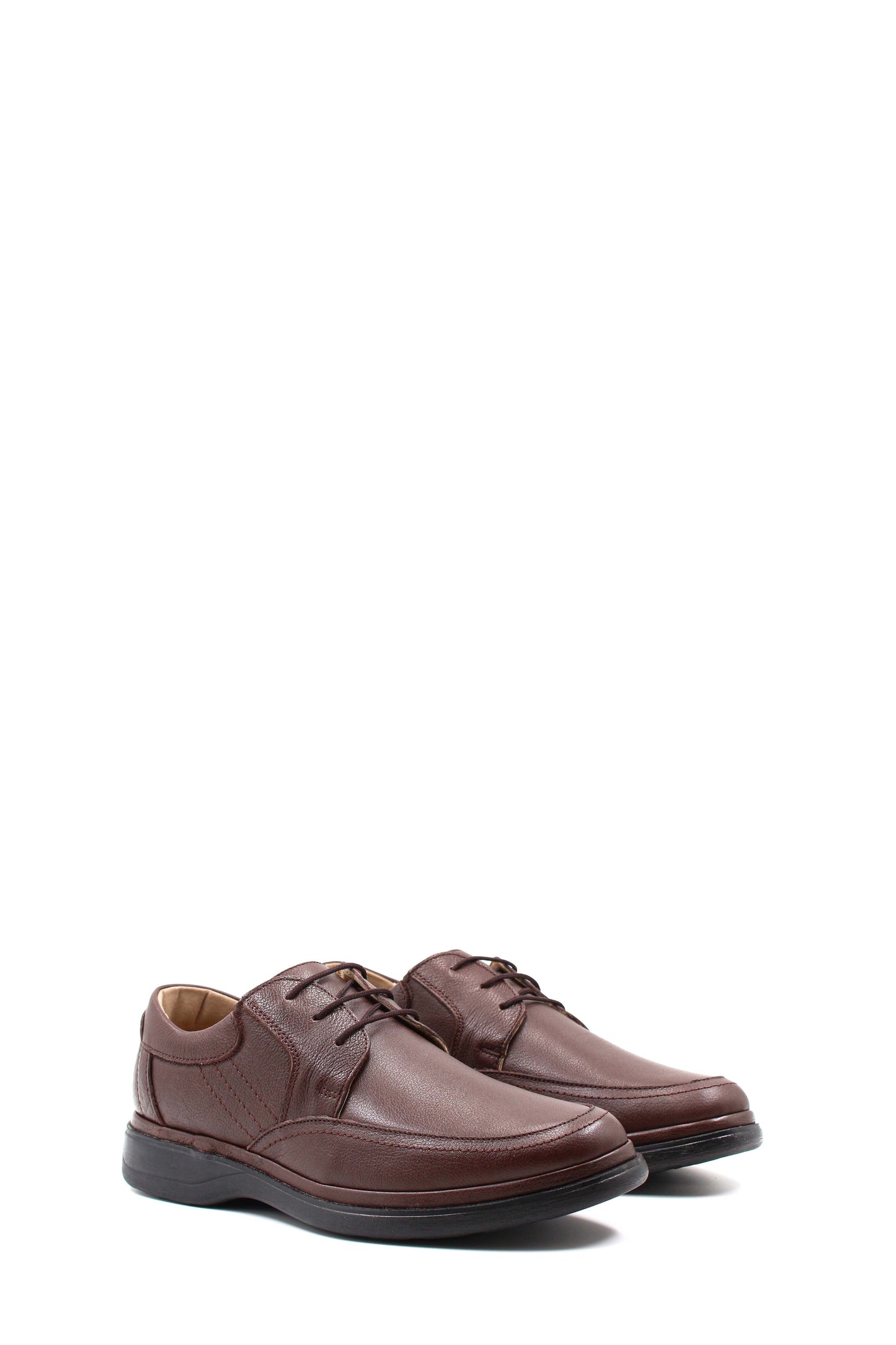 KOALA SYDNEY Men's Brown Leather Derby Shoes with Cushioned Sole