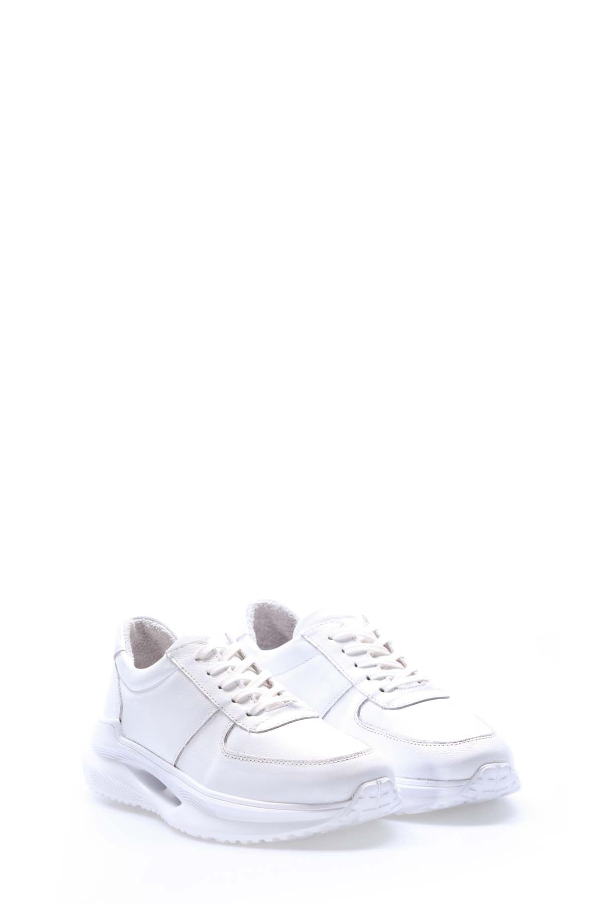 Hakiki Deri Erkek Casual Ayakkabı 154MA708-280 Beyaz