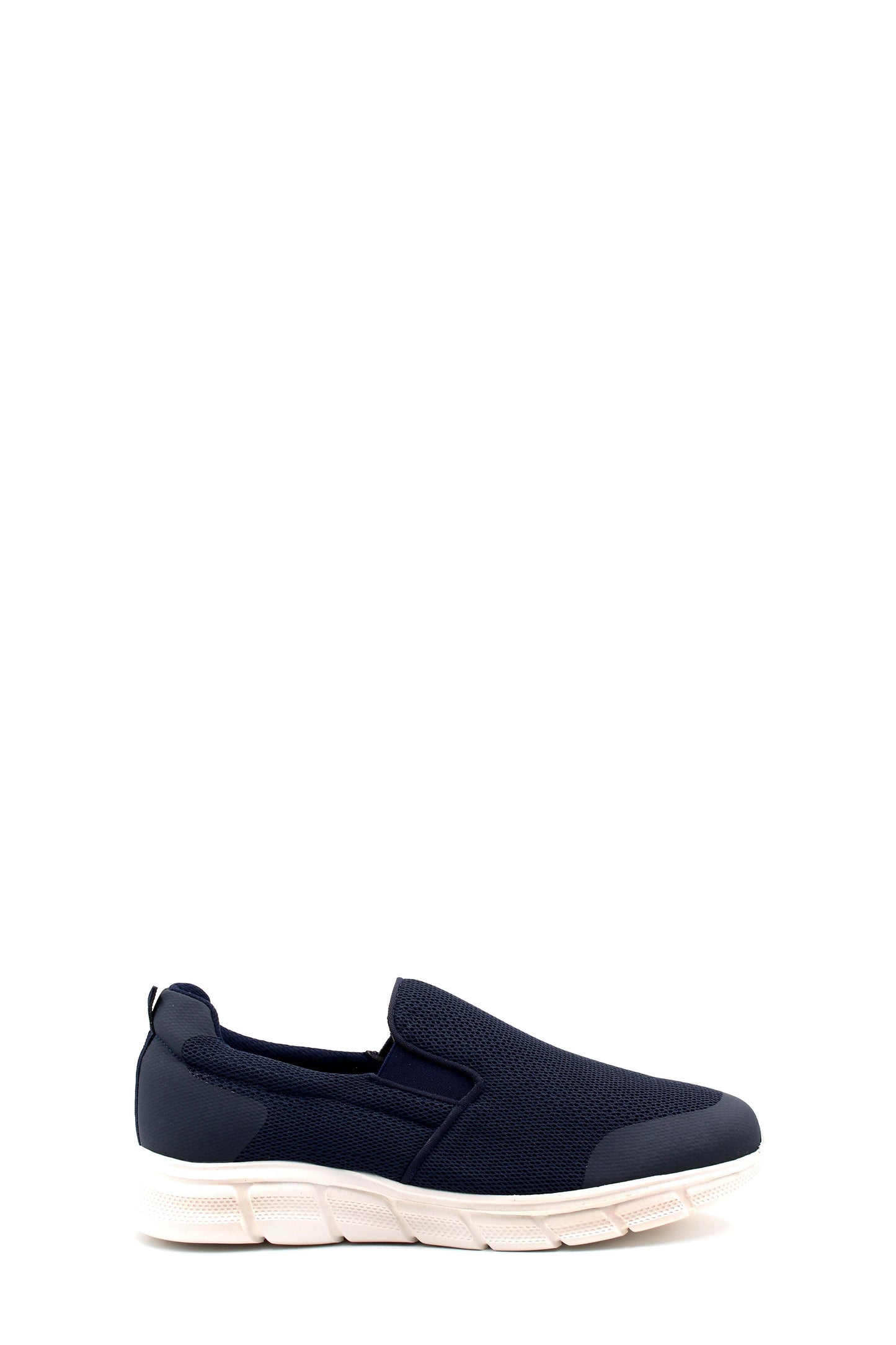 Men's Navy Slip-On Mesh Sneakers - Lightweight & Breathable