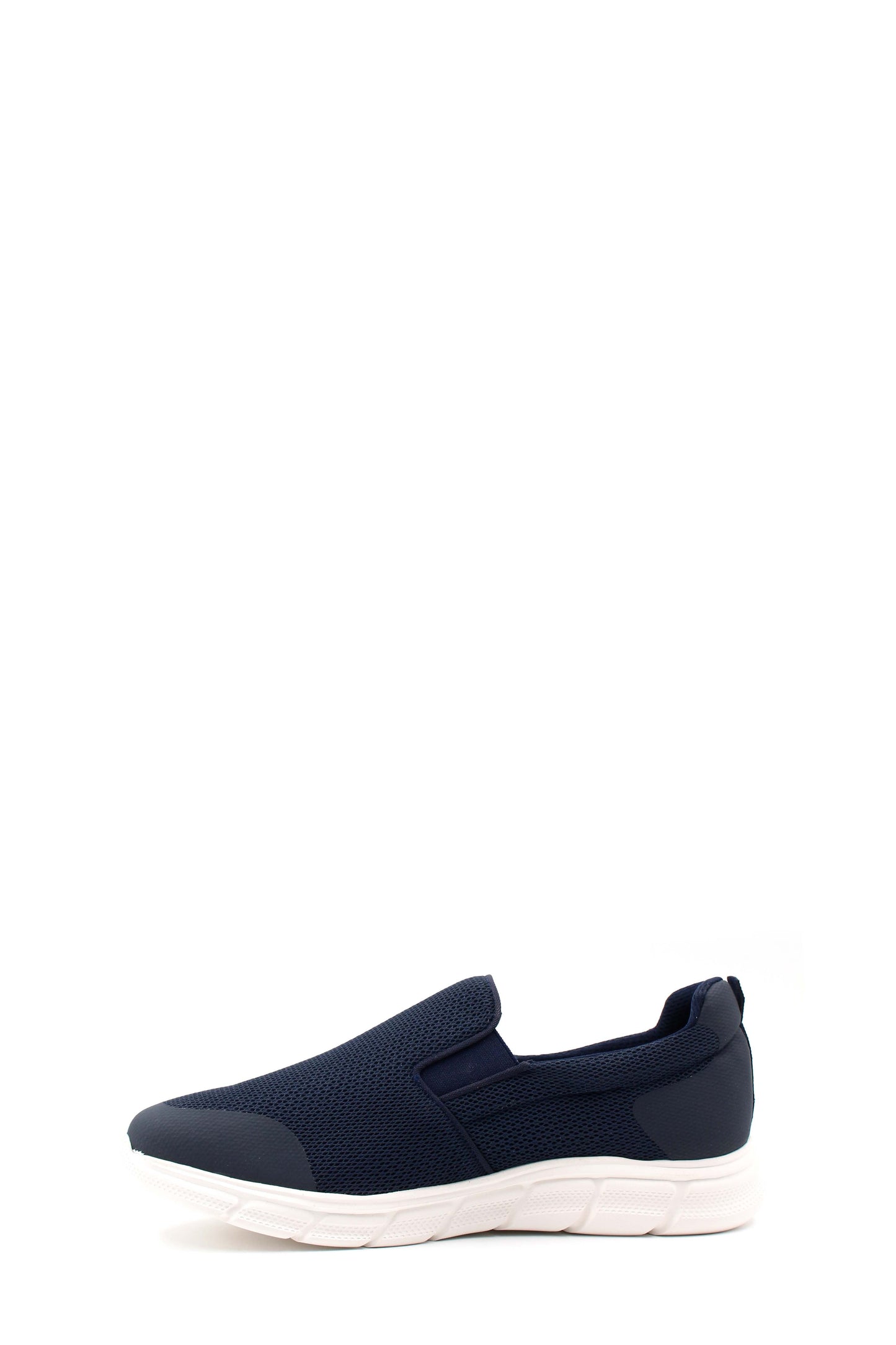 Men's Navy Slip-On Mesh Sneakers - Lightweight & Breathable