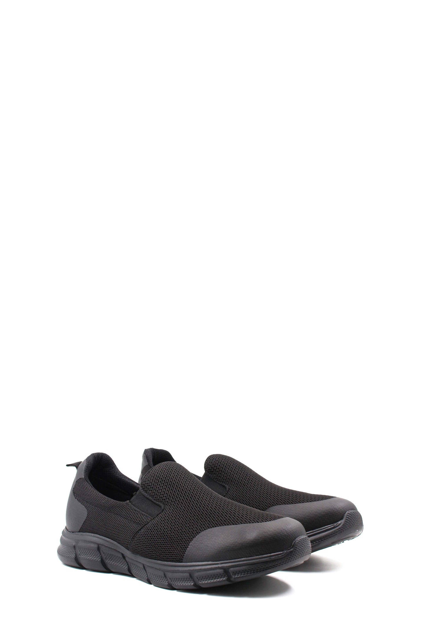 Men's Black Slip-On Mesh Sneakers - Lightweight & Breathable