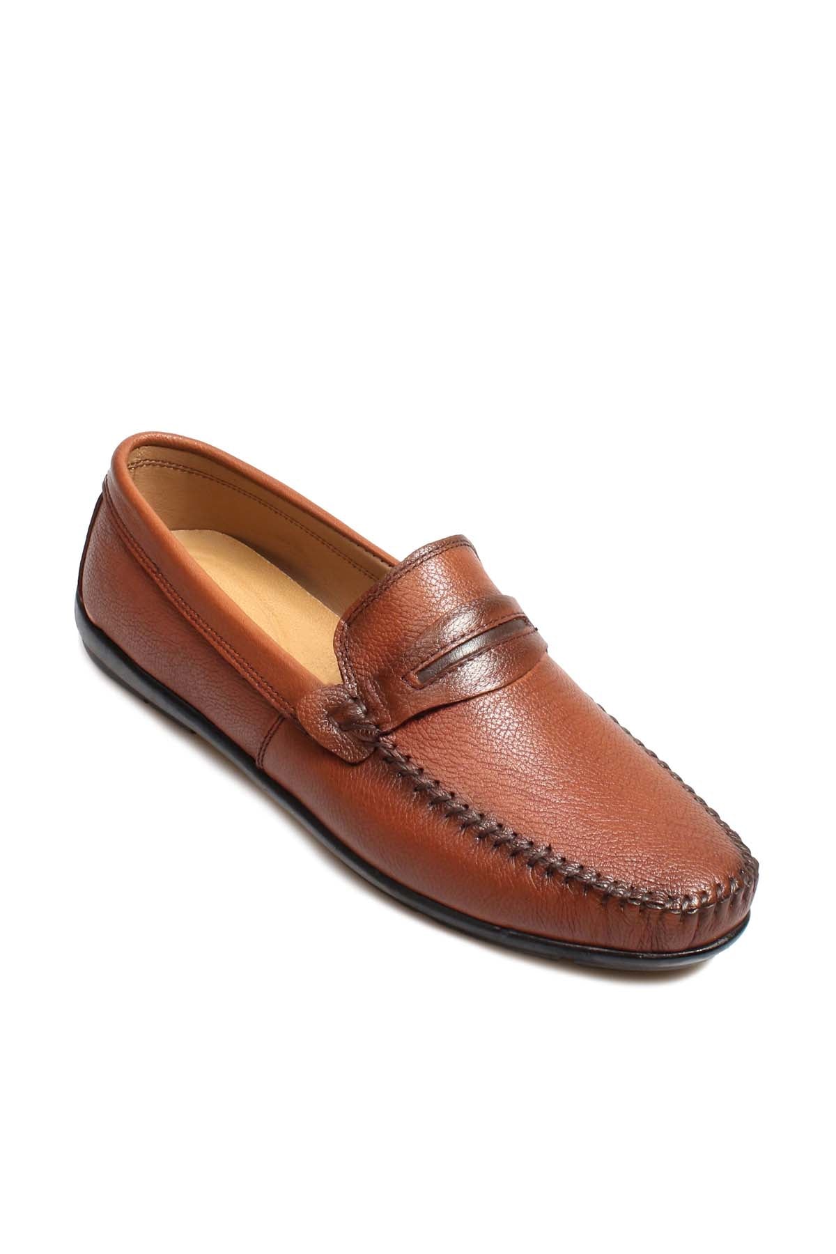 KOALA SYDNEY Men's Brown Leather Penny Loafers