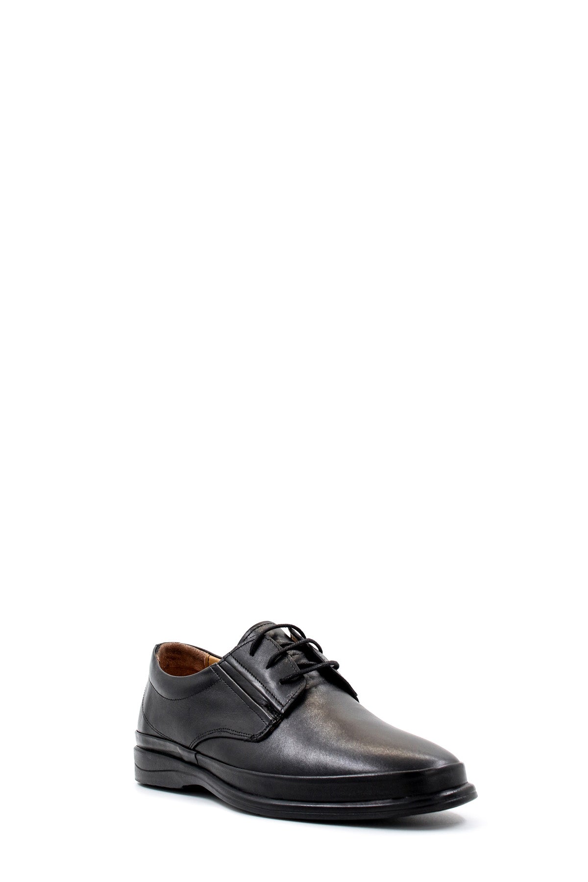 KOALA SYDNEY Men's Classic Black Leather Dress Shoes with Lace-Up Design and Cushioned Sole