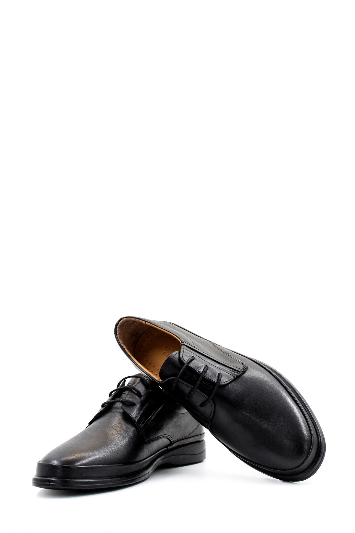 KOALA SYDNEY Men's Classic Black Leather Dress Shoes with Lace-Up Design and Cushioned Sole
