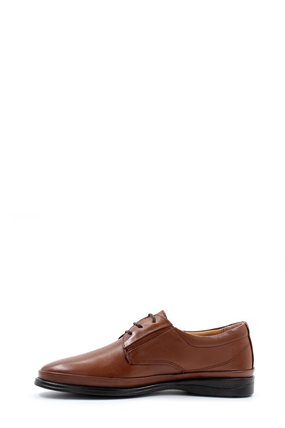 KOALA SYDNEY Men's Brown Leather Lace-Up Shoes with Cushioned Sole and Rounded Toe