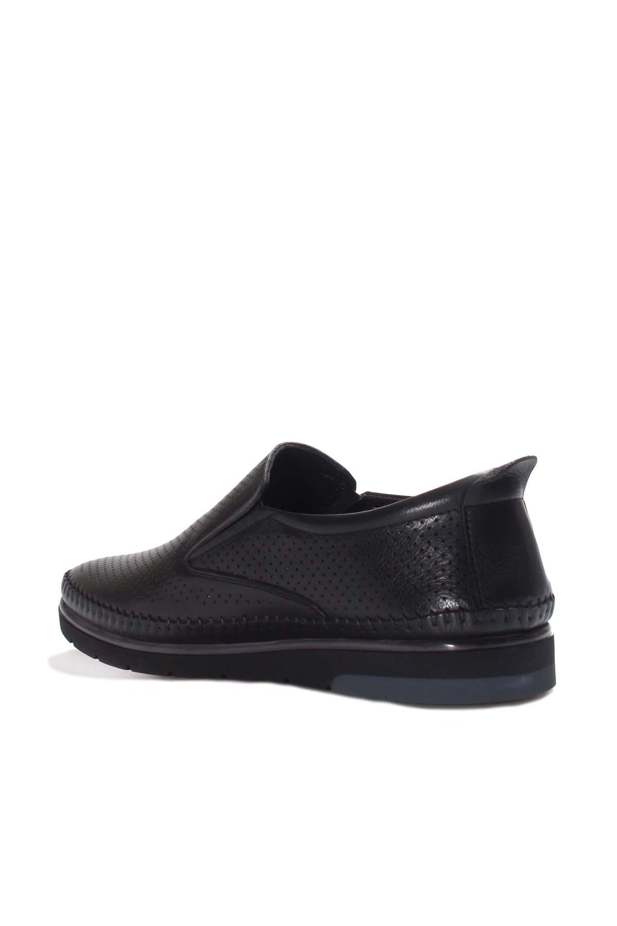 KOALA SYDNEY Black Perforated Leather Loafers Wessi