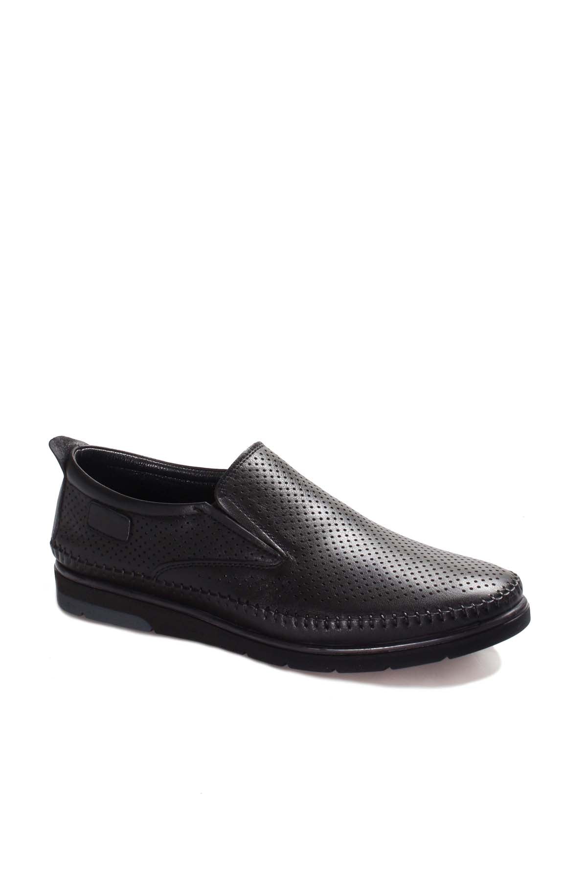 KOALA SYDNEY Black Perforated Leather Loafers Wessi