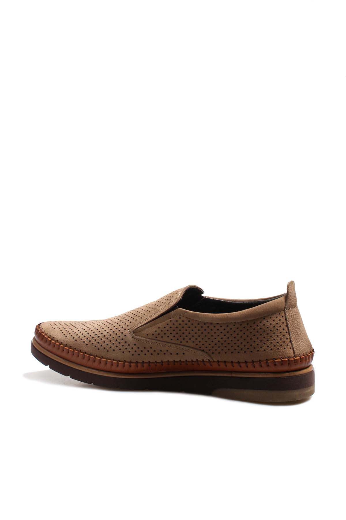 KOALA SYDNEY Beige Perforated Suede Loafers Wessi