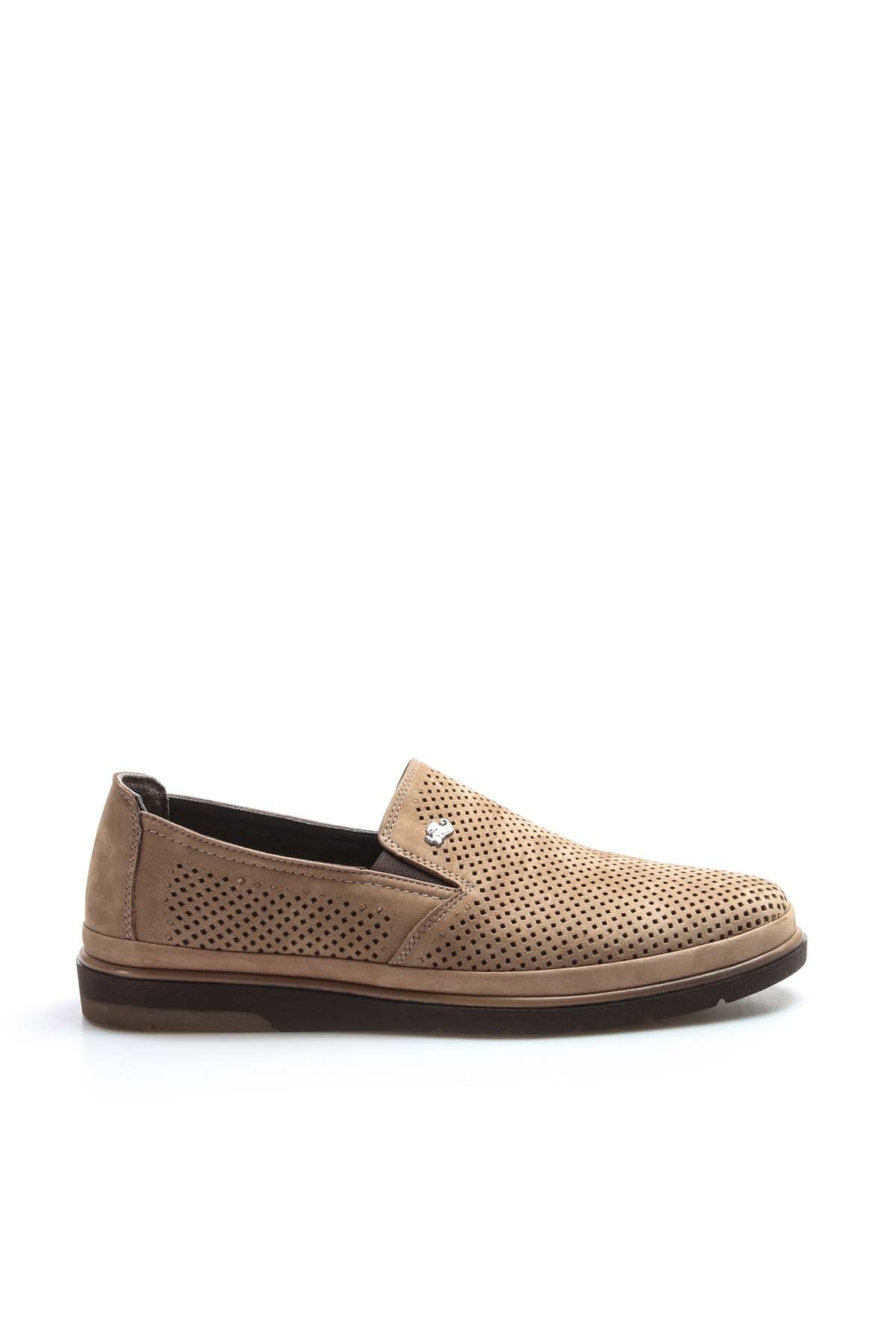 KOALA SYDNEY Beige Perforated Leather Loafers Wessi