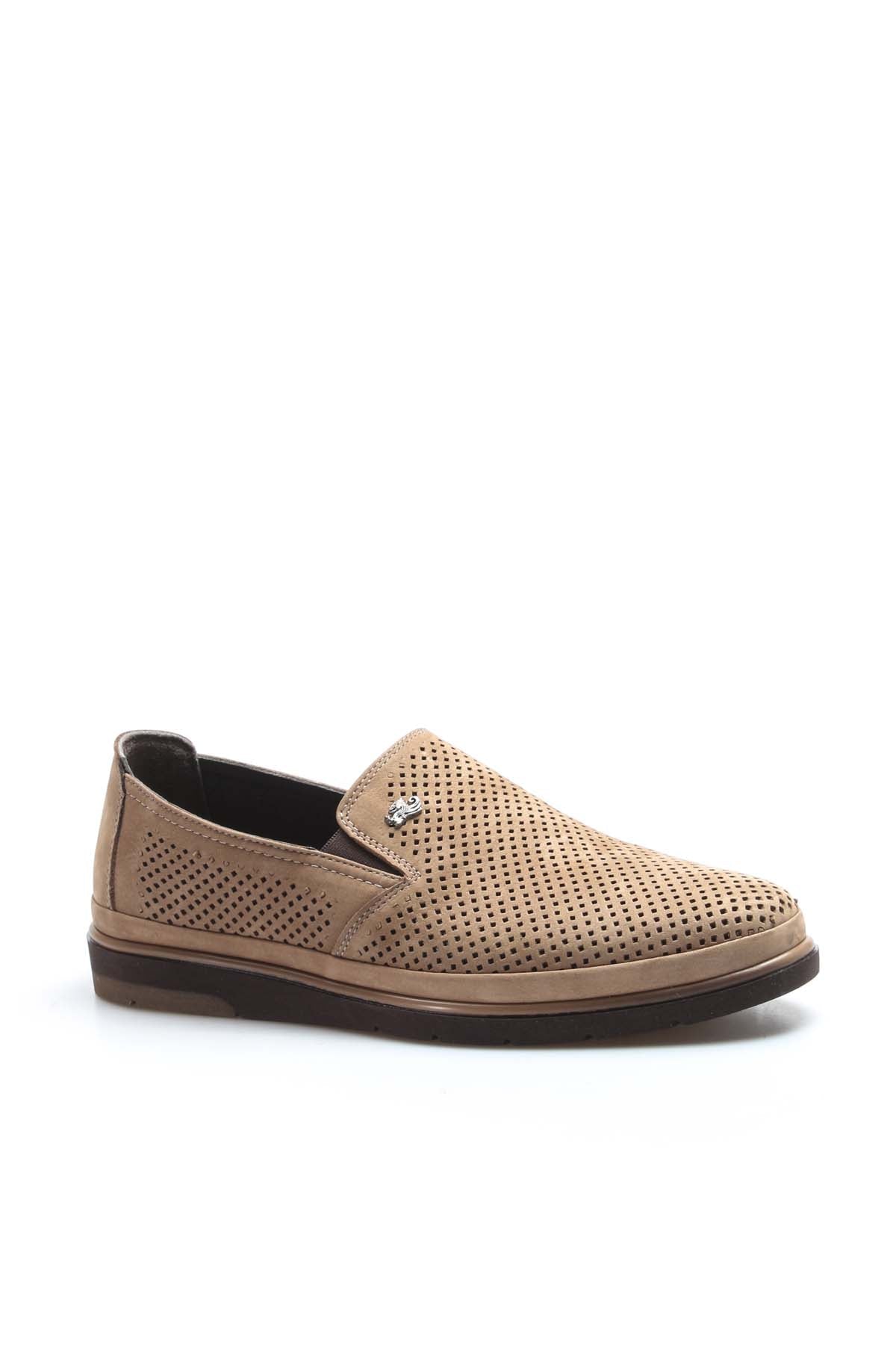 KOALA SYDNEY Beige Perforated Leather Loafers Wessi